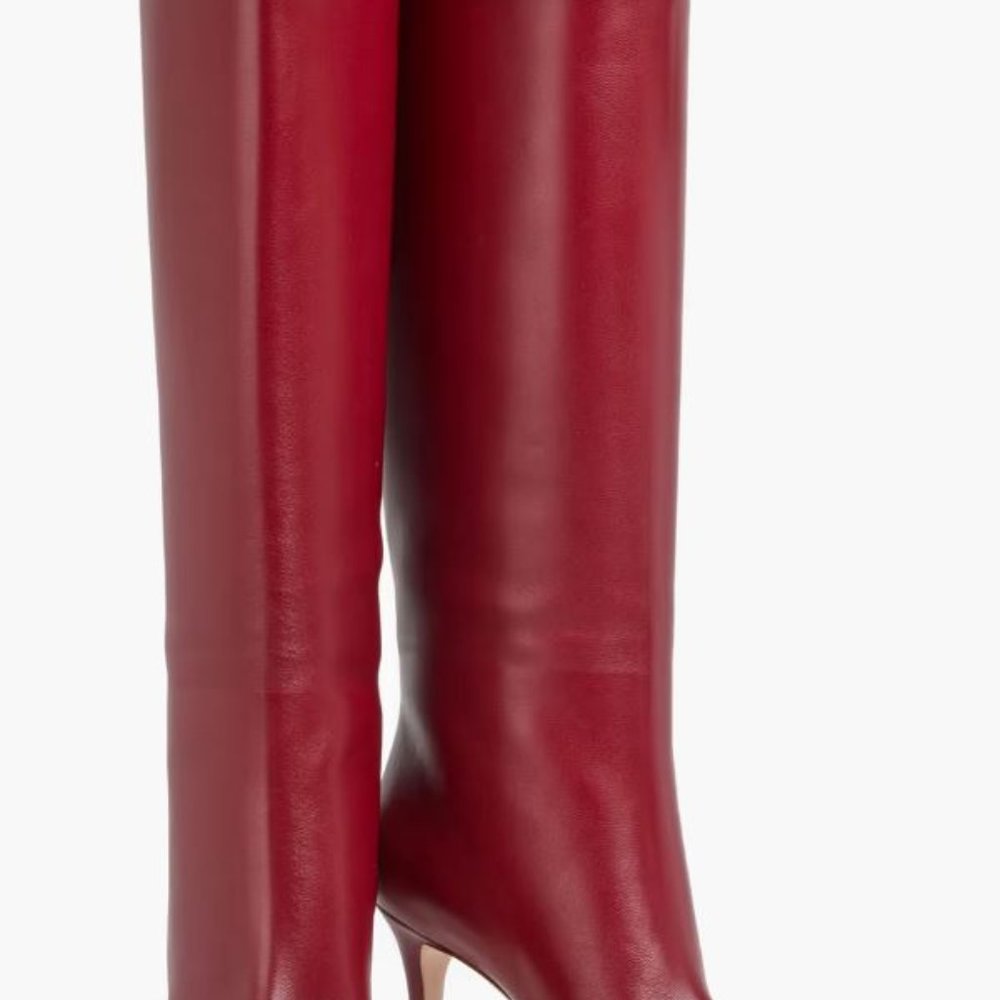 GIANVITO ROSSI Susan 85 Leather Knee Boots EU 40